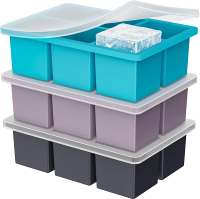 Large Ice Cube Tray for Whiskey: 2inch Big Silicone Ice Trays for Whisky - 3Pack Old Fashioned Ice C