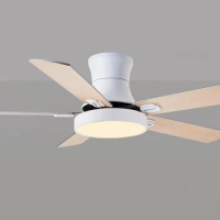 Contemporary Ceiling Fan with Lights 5-Blade LED Ceiling Fan Industrial Modern Ceiling Fan with Integrated LED Light