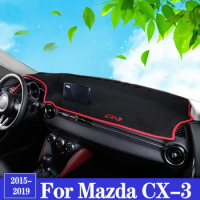 Car Dashboard Cover Dash Mat For Mazda CX-3 2015 2016 2017 2018 2019 Sun Shade Pad Instrument Panel Carpets Trim car Accessories