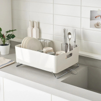 韓國製 Kelia 碗盤瀝水籃 白色