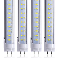 25pcs-T8 T10 T12 LED 4FT Light Bulbs, 60W 6500LM, 6000K-6500K Cold White, Super Bright, Dual Ended Power, Ballast Bypass, Clear