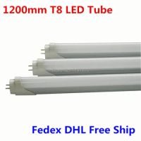 25pcs/lot Fedex/DHL Free ship+High brightness Led T8 Tube 18W Lights Fluorescent Tube T8 1200mm 85-265V Warranty Light