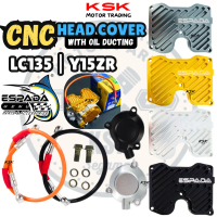 ESPADA RACING ALLOY CNC CYLINDER HEAD COVER Y15 LC135 FZ150 REDUCE TEMP WITH OIL DUCTING