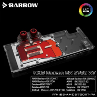 BARROW Water Block use for AMD Radeon RX 5700 / 5700XT GPU Card / Full Cover GPU Copper Radiator Block / 5V 3PIN Header A-RGB