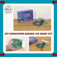 KIT SUBWOOFER BAZOOKA DC 12V SMART RANIC TYPE 677