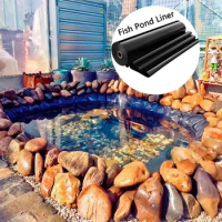 0.12-0.4mm Thick HDPE Fish Pond Liner Garden Landscaping Pool Heavy Duty Waterproof Membrane Aquaculture Pond Anti-seepage Film