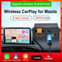 Wireless Apple CarPlay Android Auto Android 11.0 USB Interface Module for Retrofit OEM Mazda 2 3 6 CX3 CX5 CX8 CX9 MX5