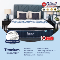 Springbed central uk 120x200 central titanium komplit set