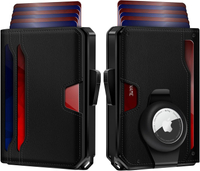 GAOCHALE AirTag Wallet for Men RFID Technology Credit Card Holder with Money Clip Slim Smart Pop Up 