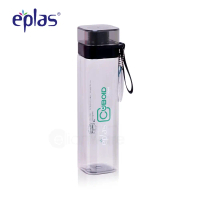 Eplas Transparent Square Design Water Tumbler Bottle with Handle (550ml/700ml) Silicone Bottles
