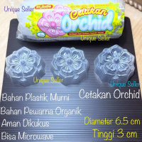 [Isi12] Cetakan Kue Orchid Anggrek 6.5 cm Plastik / Cetakan Bunga Orchid Anggrek / Cetakan Puding Or