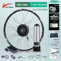 Electric Bike Kit Conversion With Battery 36V 12AH Front Rear Motor Wheel Electric Bicycle Conversion Kit LED/LCD Display Ebike