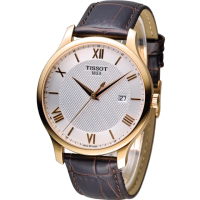 【TISSOT 天梭】Tradition系列 懷舊古典時尚腕錶(T0636103603800)