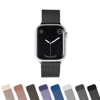 【General】Apple Watch 米蘭磁吸錶帶 蘋果手錶適用 42/44/45/49mm - 極致黑(手錶 錶帶)
