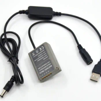 5V USB Power Cable+PS-BLN1 BLN-1 BLN1 Dummy Battery DC Coupler for Olympus Digital Camera E-P5 E-M1 E-M5 E-M5 II