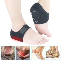2Pcs Heel Cushion Gel Heel Cups for Heel Pain Plantar Fasciitis Heel Pads Feet Care Socks Cracked Foot Skin Care