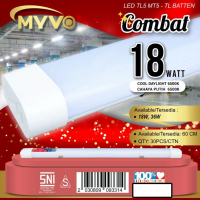 MYVO Lampu TL T8 Integrated LED 18W  Panjang 60cm warna Putih CDL 6500K