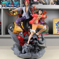 51cm One Piece Figure The First Bullet Monkey D. Luffy Shanks Inheritance And Fetters Action Figurine Pvc Anime Model Gifts Toys