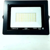 Lampu Sorot Outdoor 100W Emico COB Cahaya Putih Kap Sorot LED Luar Ruangan IP65 Tahan Cuaca 100 Watt