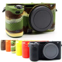 6 Colors Soft Silicone Camera Case Skin Protector Bag Body Protective Cover For Sony A6500 Camera Top Skin Case