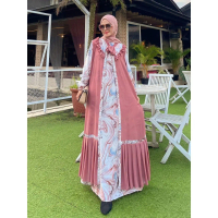 GAMIS BAHAN SILK MIX CERUTY BABYDOLL PREMIUM / SET 2IN1 INNER BUSUI FRIENDLY / DRESS KONDANGAN / GAU