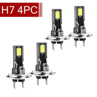 4 bóng đèn pha LED H7 siêu sáng cho Audi A5 A3 V8 05 A4 B8 A4 Ford Focus cho BMW E46 E39 E90 E36 E60