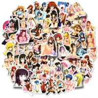 10/50/100Pcs Adult Anime Sexy Waifu Hentai Stickers Suncensored for Laptop Decals Phone Luggage Car Waterproof Sticker Kids Toy