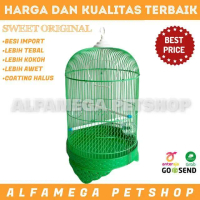 SANGKAR RUMAH KANDANG HEWAN BURUNG LOVEBIRD CANARY MERPATI MURAI PLECI BESI IMPORT SWEET 185