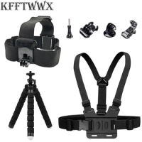 KFFTWWX Accessories Kit for Gopro hero 9 Yi 4K Tripod for Go pro 8 7 6 5 4 SJCAM SJ4000 EKEN H9 AKASO EK7000 DBPOWER Accessory