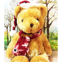 【TEDDY HOUSE泰迪熊】泰迪熊玩具玩偶公仔絨毛娃娃聖誕圍巾軟毛泰迪熊大(正版泰迪熊)