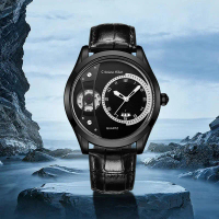 DISKON Cristiano Aillen Jam Tangan Wanita Kuarsa 870 Kulit Water Resistant 3 ATM