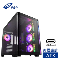FSP 全漢 M580-BA ATX電腦機殼(黑色)