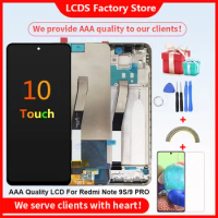 AAA+++ Original LCD With Frame For Xiaomi Redmi Note 9S LCD Display Screen For Xiaomi Redmi Note 9 PRO LCD Screen 10-Touch