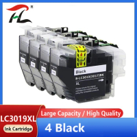 4X Black LC3019 Ink cartridge Compatible for Brother LC3019XL LC3017 Ink MFC-J5330DW MFC-J6530DW MFC-J6730DW MFC-J6930DW printer