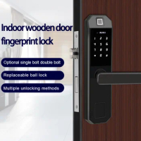 Biometric Fingerprint Door Lock Intelligent Electronic Lock Fingerprint Verification With Password &amp; RFID Unlock