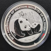 2011 China Aviation industry 60th 1oz Silver Panda Coin