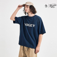 【Munsingwear】企鵝牌 男女款藏青色BOGEY MAN系列純棉美式休閒印花圓領T-Shirt MGTP2C04