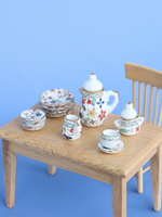迷你陶瓷茶具模型ob11娃娃屋微縮場景食玩玩具擺件