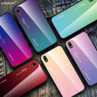 Gradient Tempered Glass Case For Huawei P20 P30 Pro P40 Mate 20 Lite E P Smart 2021 Z 2019 Y6 Y5 Y9 Prime Y7 2018 Y8P Y9S Cover