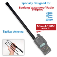 Baofeng Waterproof Foldable Tactical VHF/UHF 144/430MHz Antenna For Baofeng UV-XR UV-9R Plus UV-9R Pro Radio Walkie Talkie