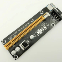 60cm PCI-E extender PCI Express Riser Card 1x to 16x USB 3.0 SATA to 4Pin IDE Molex Adapter for Mining Bitcoin Miner