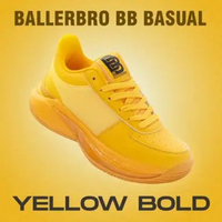 Sepatu Basket Ballerbro BB Basual | Sepatu Basket Pria | Sepatu Basket Wanita 36 Yellow Bold