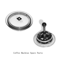 1pcs Coffee Machine Cup Lid And 1pcs Frother Whisk,for Nespresso Aeroccino 3 Aeroccino 4 Coffee Maker Parts