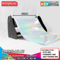 Baru - Stiker Vinyl Hologram Pet Inkjet Coating A3 Roll 32Cm X 30M Dh95
