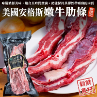 【海肉管家】美國安格斯嫩牛肋條(共1kg_500/包)