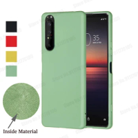 Liquid Silicone Full Protective Case For Sony Xperia 5 10 1 ii Soft Gel Rubber Matte Cover For Xperia 1 10 5 IV Shockproof Case