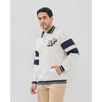 ARNOLD PALMER Sweatshirt Towel Embroidery Varsity Cream Pria - P-EBBI19-P1 XXL