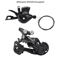 SHIMANO Deore M4100 Groupset SL M4100 Shift Lever + RD M4120 Rear Derailleur MTB Deore 10-Speed SL+RD