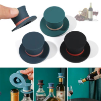 1PC Creative Storage Cap Wine Stopper Silicone Bottle Caps Beer Beverage Cover Leak Free Champagne Closures Fresh Saver Stopper