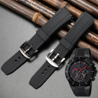 Watch accessories For Casio EF-552 Ef 552 Men's Strap Bracelet Stainless Steel Hoop 25 * 20mm Resin Strap Waterproof Bracelet